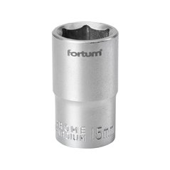 Hlavica nástrčná, 15mm, 1/2”, FORTUM