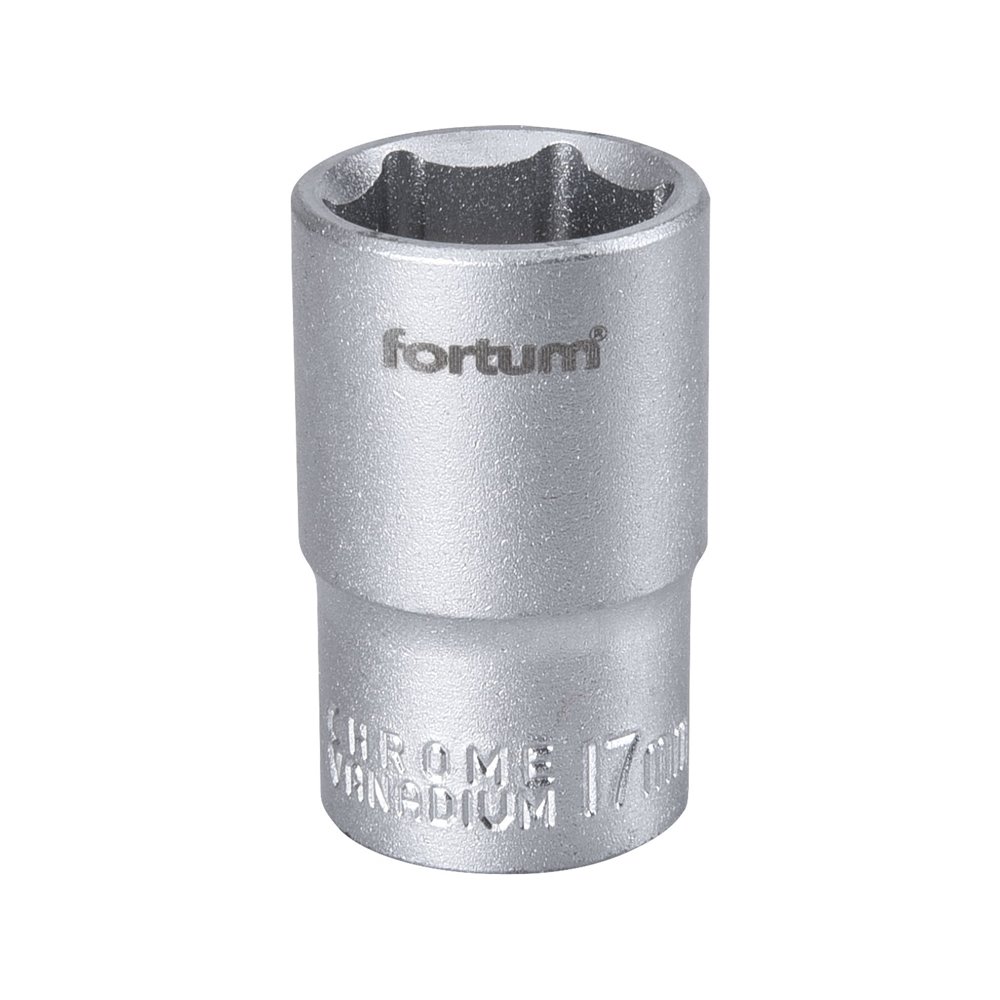 Hlavica nástrčná, 17mm, 1/2”, FORTUM