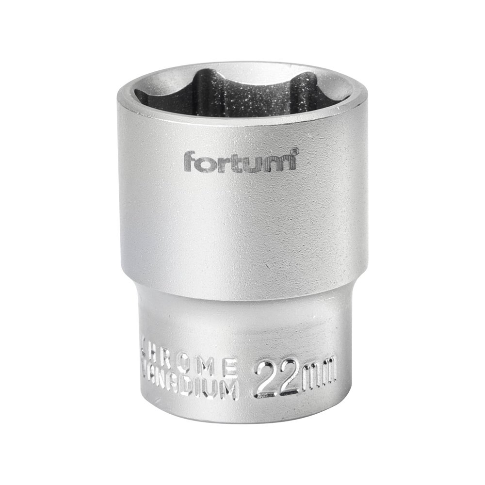 Hlavica nástrčná, 22mm, 1/2”, FORTUM