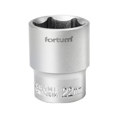 Hlavica nástrčná, 22mm, 1/2”, FORTUM