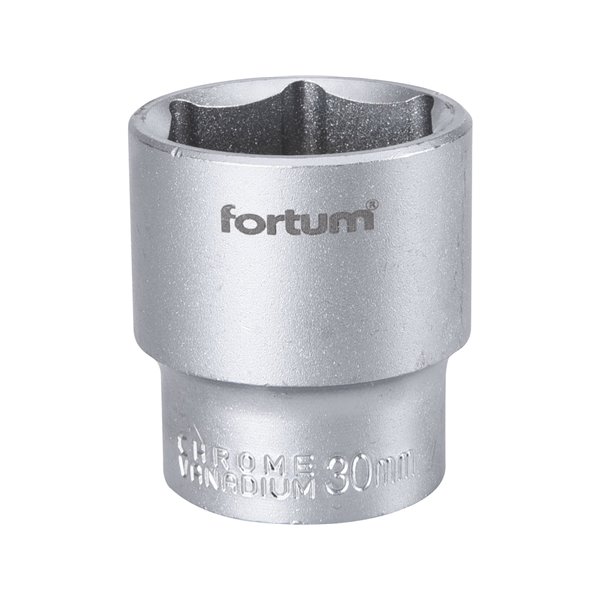 Hlavica nástrčná, 30mm, 1/2”, FORTUM