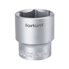 Hlavica nástrčná, 30mm, 1/2”, FORTUM