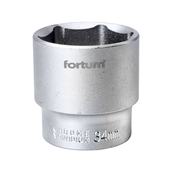 Hlavica nástrčná, 34mm, 1/2”, FORTUM