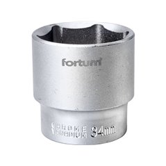 Hlavica nástrčná, 34mm, 1/2”, FORTUM