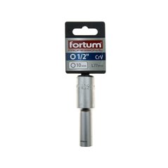 Hlavica nástrčná predĺžená, 10mm, 1/2”, FORTUM