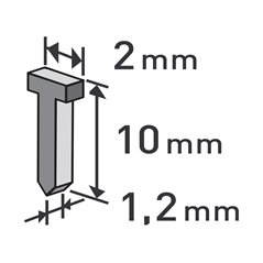 Klince do sponkovacej pištole 1000ks, dĺžka 10mm, EXTOL PREMIUM