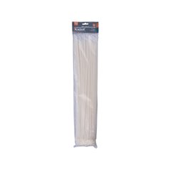 Pásky sťahovacie biele, 4,8x500mm, 100ks, pr.150mm, 22kg, nylon PA66, EXTOL PREMIUM