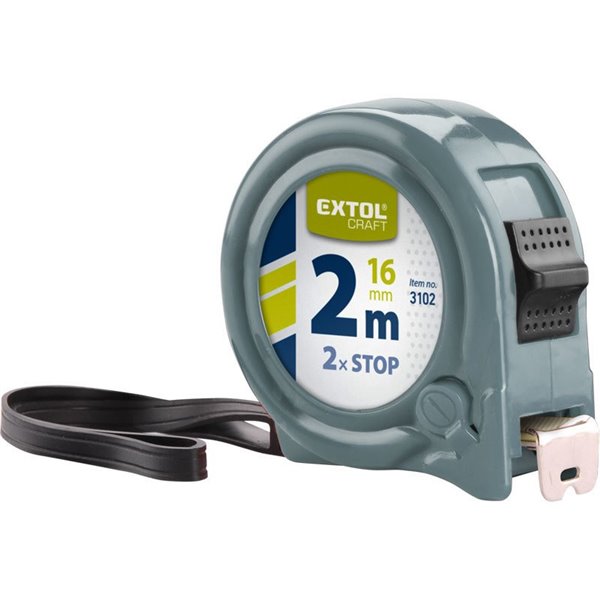 Meter zvinovací, 3m, šírka pásu 19mm, EXTOL CRAFT