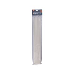 Pásky sťahovacie biele, 7,6x540mm, 50ks, pr.150mm, 55kg, nylon PA66, EXTOL PREMIUM