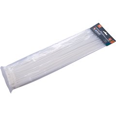 Pásky sťahovacie biele, 4,8x400mm, 100ks, pr.105mm, 22kg, nylon PA66, EXTOL PREMIUM