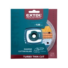 Kotúč rezný diamantový Turbo Thin Cut, 125mm, EXTOL INDUSTRIAL