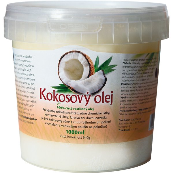 Kokosový olej 1000ml