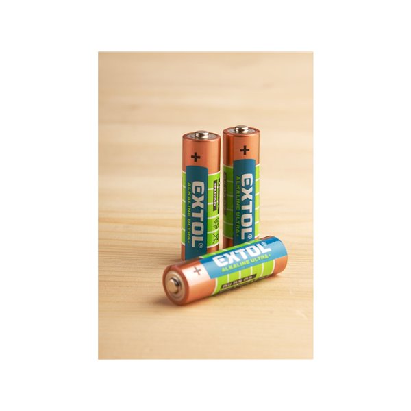 Batéria alkalická 4ks, 1,5V, typ AA, EXTOL ENERGY