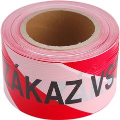 Páska ZÁKAZ VSTUPU červeno-biela, 75mm x 250m