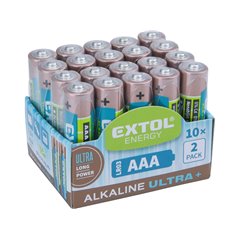 Batéria alkalická 20ks, 1,5V, typ AAA, EXTOL ENERGY