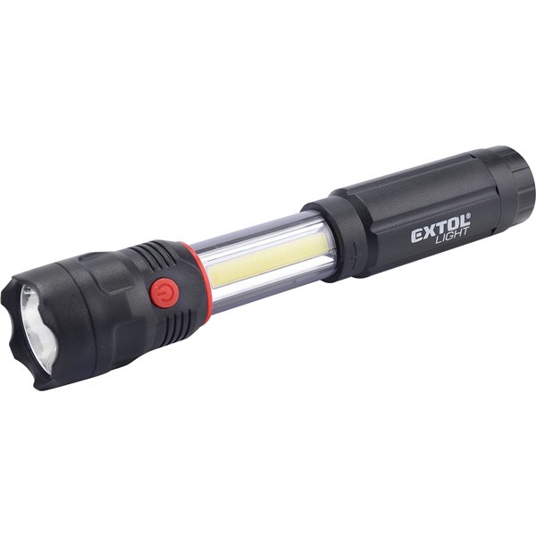 Svietidlo 3W XPE (100lm) + 3W COB bočné (150lm) LED, 4xAAA, dĺžka 170mm