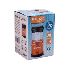 Svietidlo LED kempingové, 4x LED, 40lm, 3x AA, dĺžka 140mm, ABS plast, EXTOL LIGHT