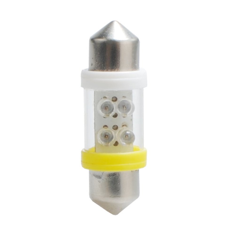 LED L022Y - C5W 31mm 4xFlux 3mm Yellow