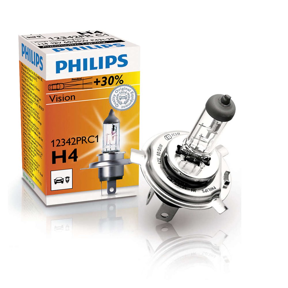 Philips Vision +30% H4 12V 60/55W C1
