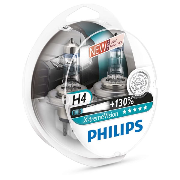 Philips X-Treme +130% H4 12V 60/55W DUO