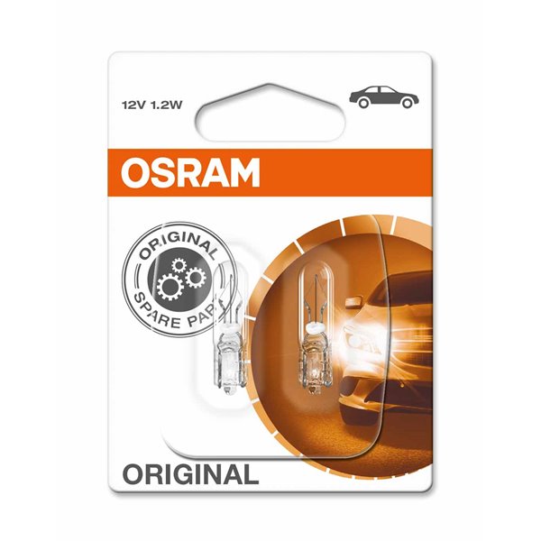 OSRAM Original 2721 W2x4,6d 12V 1.2W 02B