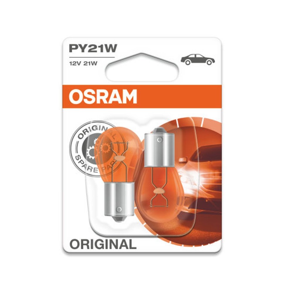 OSRAM Original 7507 BAU15s 12V 21W PY21W 02B