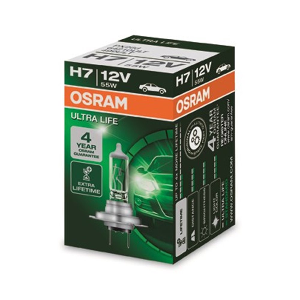 Halogen OSRAM ULTRA LIFE H7 12V 55W