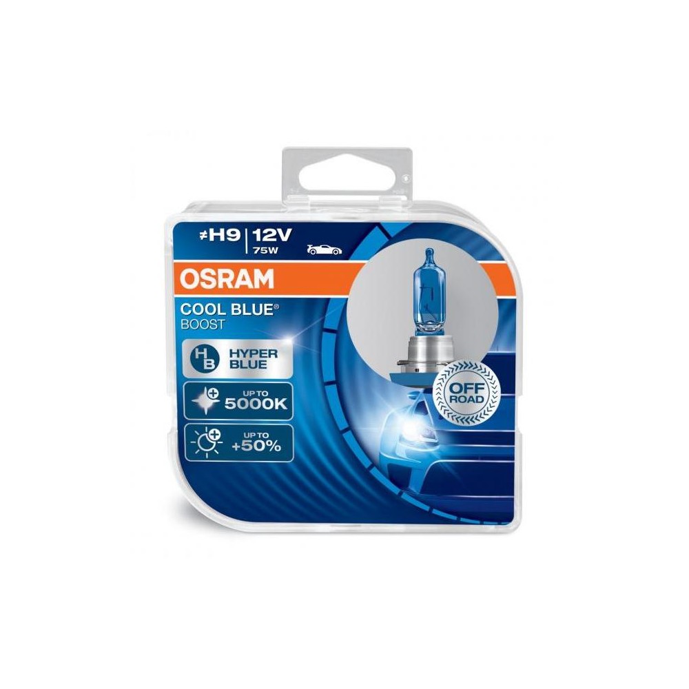 Halogen OSRAM COOL BLUE BOOST H9 PGJ19-5 12V 75W DUO