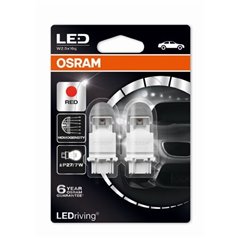 OSRAM LEDriving® 3557R-02B 1,42 W / 0,54 W 12V W2.5x16q P27/7W Red