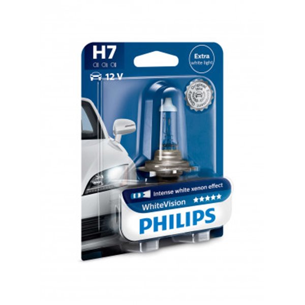 Philips H7 WhiteVision PX26d 12V 55W B1