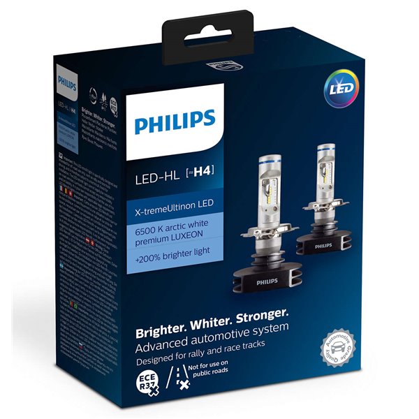 Philips LED H4 Premium 12901 HP 12V23W P43t-38 X2