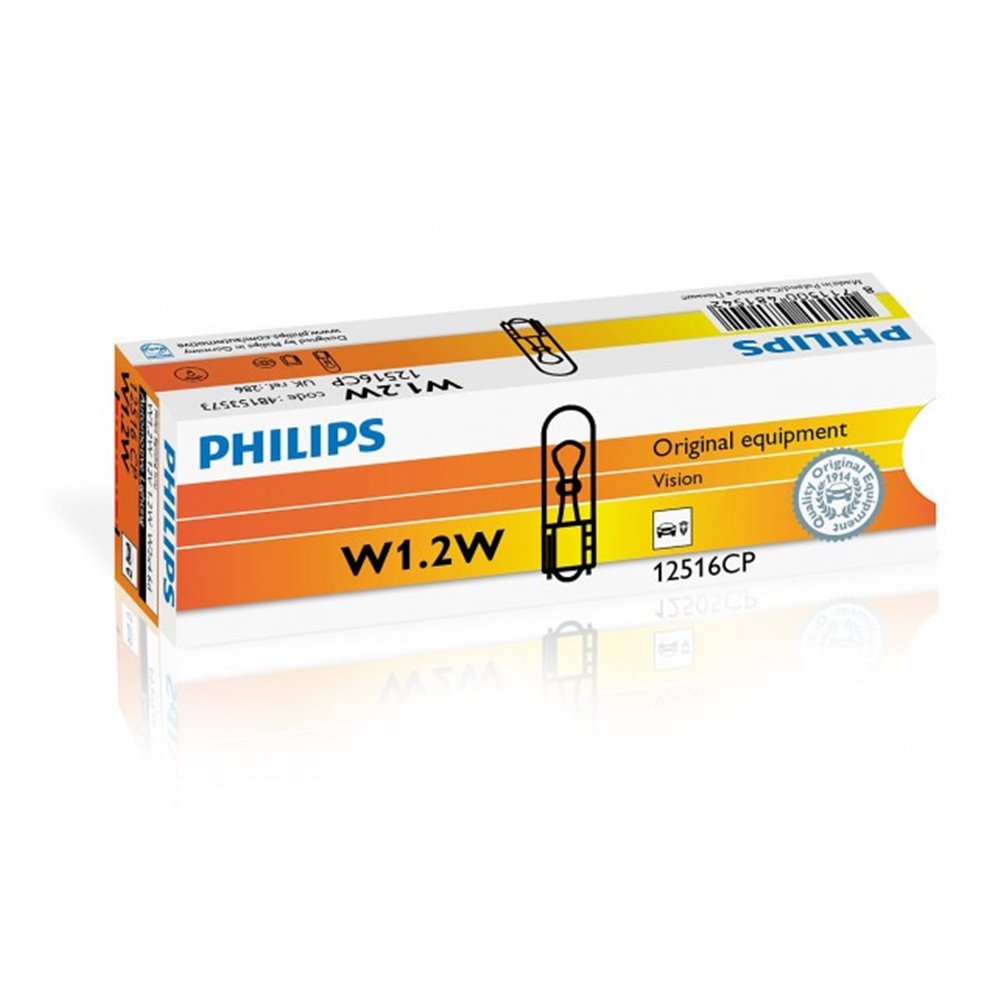 Philips Vision W1,2W - W2,3W - W2W - WBT5 W2x4,6d 12V 1.2W CP