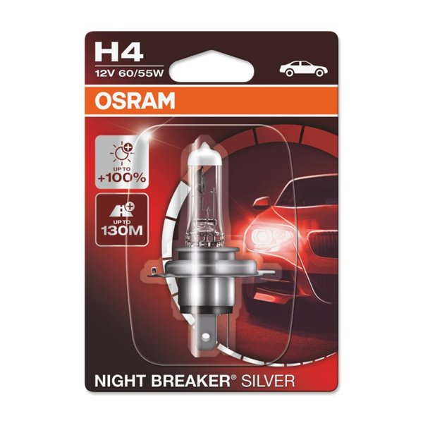 NIGHT BREAKER® SILVER H4 01-Blister